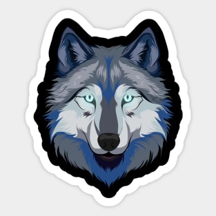 Alpha Wolf Cartoon Sticker